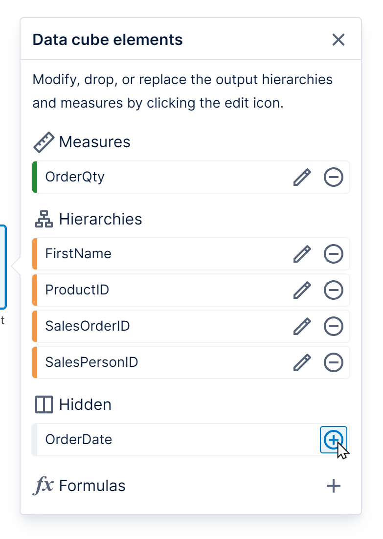 Hide and hide elements