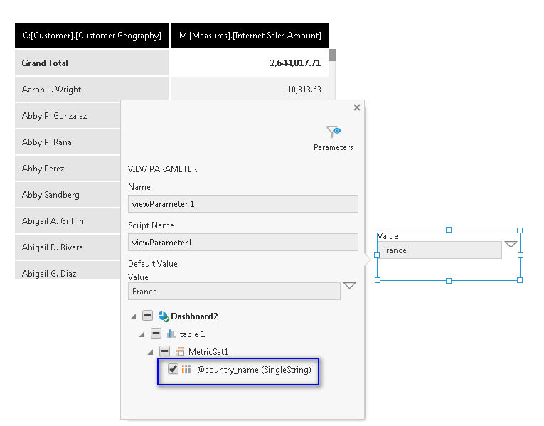 Connect the Textbox filter 