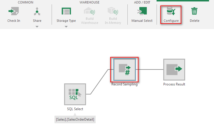 Configure the transform
