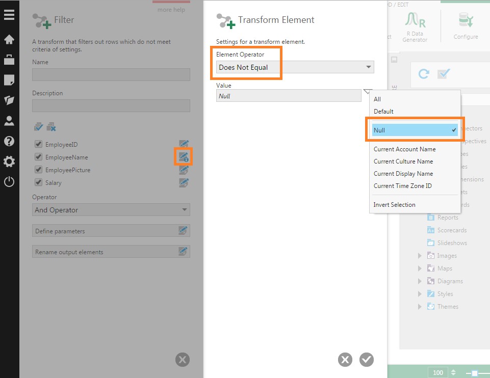  Filtering out Null values