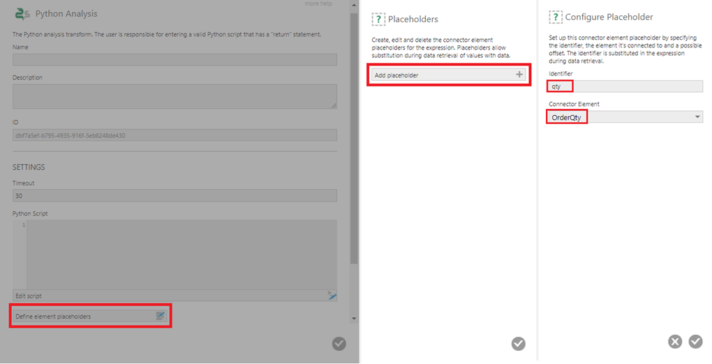 Define an element placeholder for the OrderQty input column