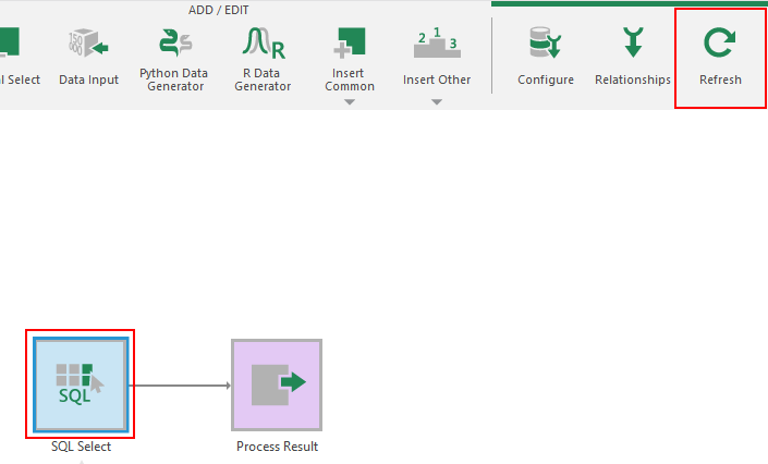Refresh the select transform