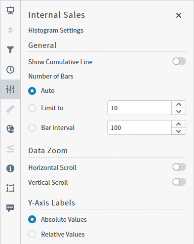 define the settings for this visual