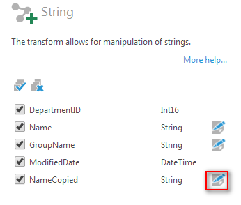 Edit an element's settings