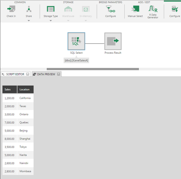 Unsorted example data