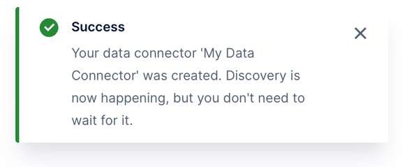 Discovery notification in bottom-right corner