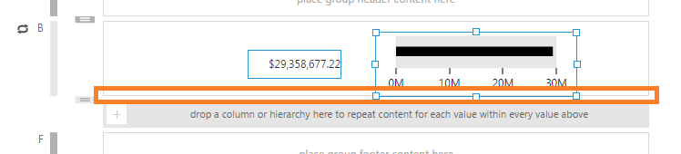 Cell is resized to fit its contents from the bottom up
