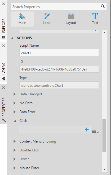 Expand the actions list