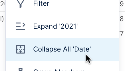 Expand and Collapse Hierarchies for a Metric Set > Collapse All