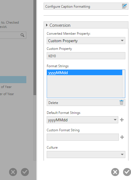 Specifying a custom property for conversion