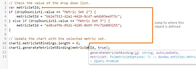 Press ALT+. to jump to object declaration