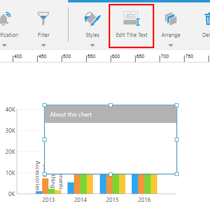 Add a frame component and set the title text