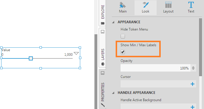 Show min / max value labels