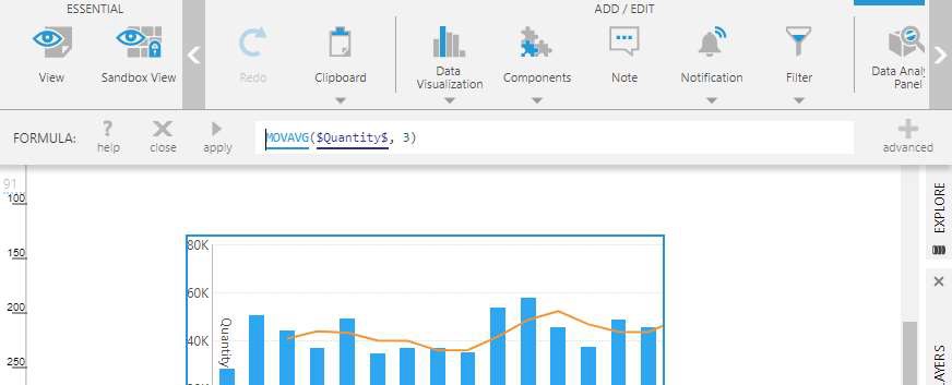 Existing formula is loaded into the formula bar