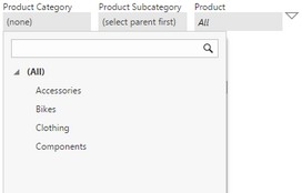 Select first level member