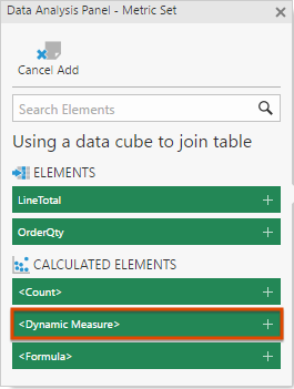 Select Dynamic Measure