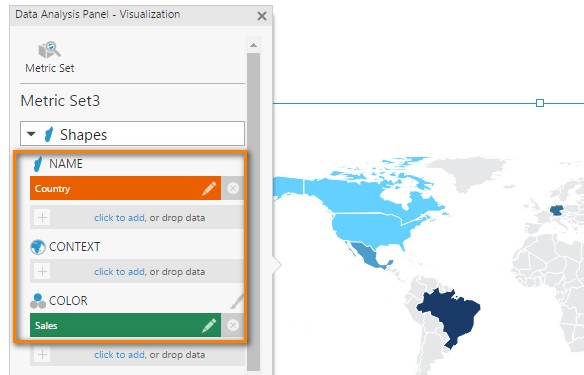 Map visualization options