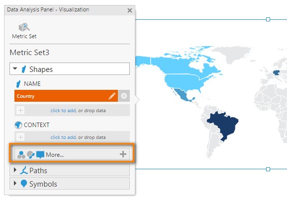 Map visualization options