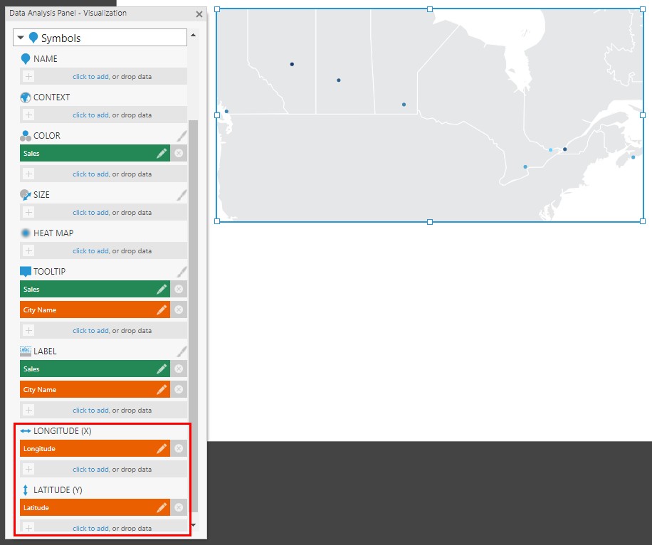 Assign Longitude and Latitude coordinates