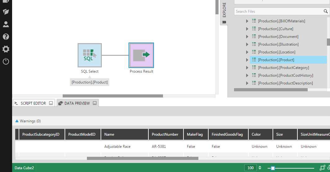 Create a new data cube