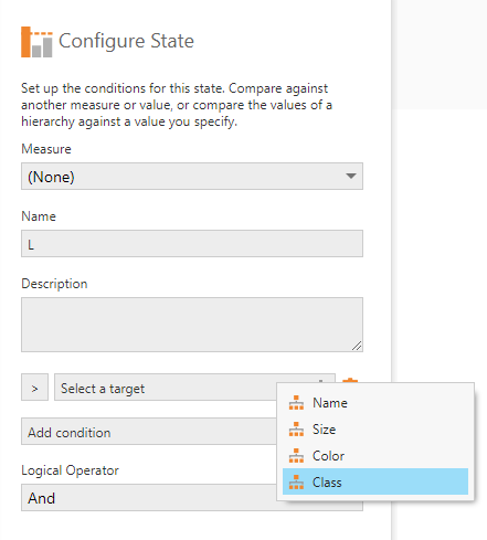  Select the Country hierarchy 