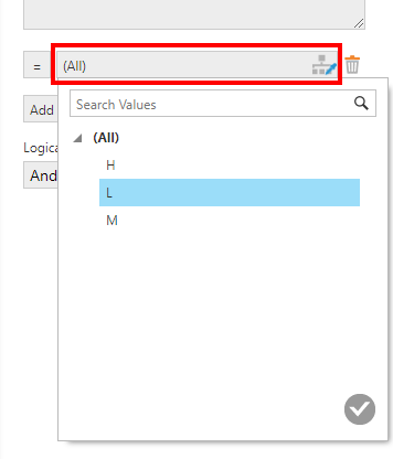  Select a hierarchy member 