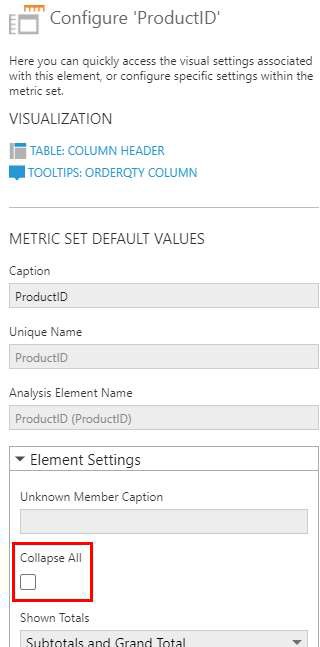 Select the Collapse All option