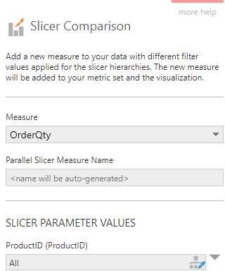 Select a measure and optionally enter a name