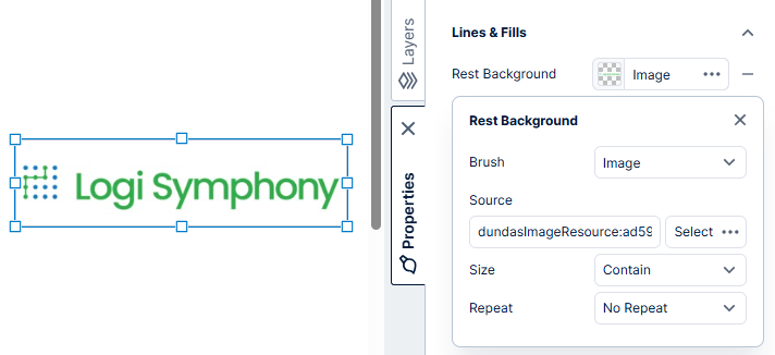 The image resource is loaded into the button