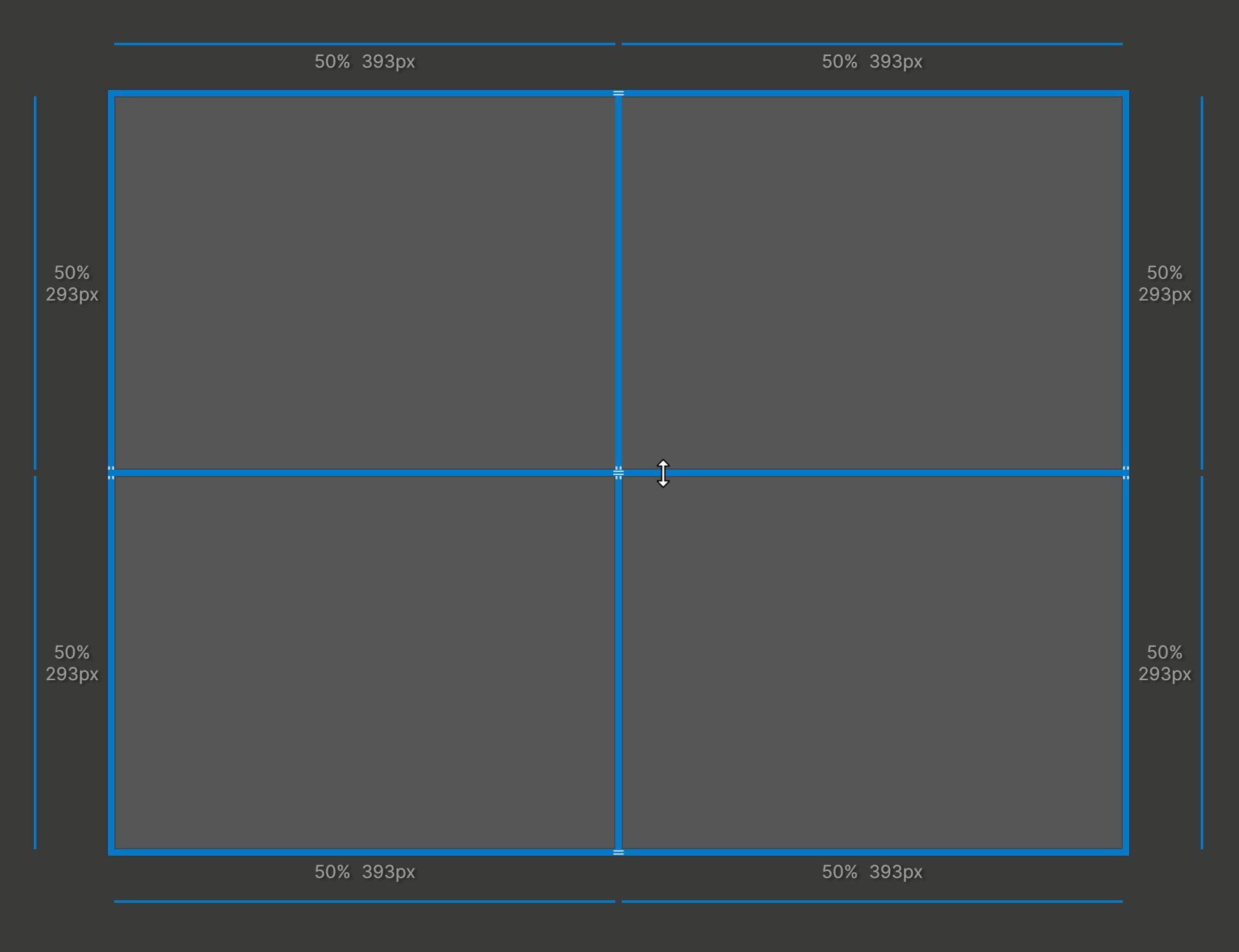 Resizing the template grid 