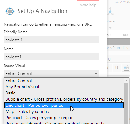 Choose a Bound Visual