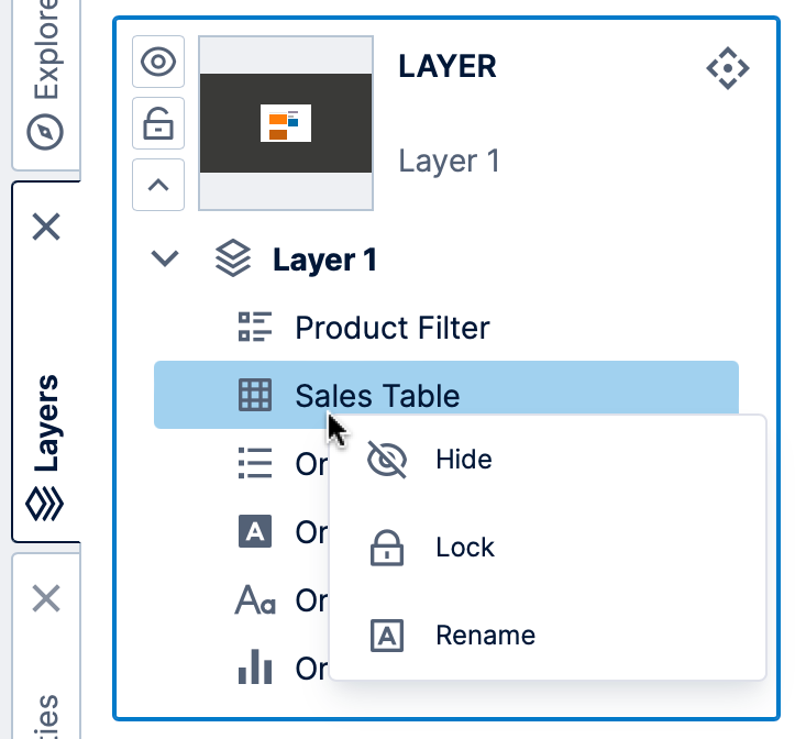 Right-click an element