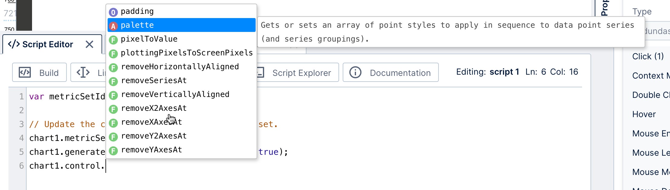 Built-in Script Editor with auto-complete support