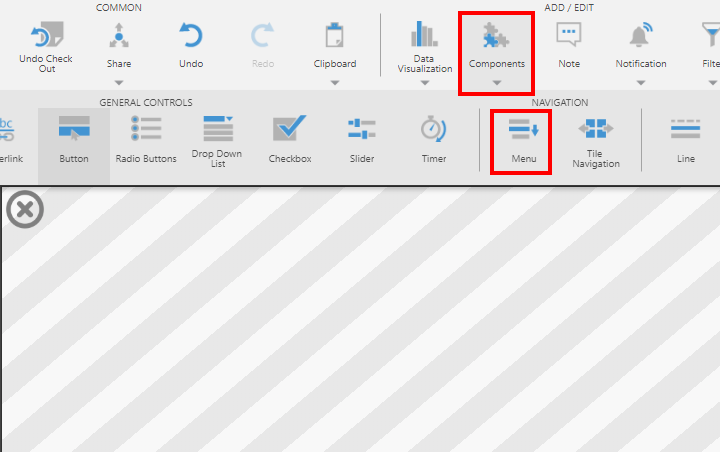Add a menu component 