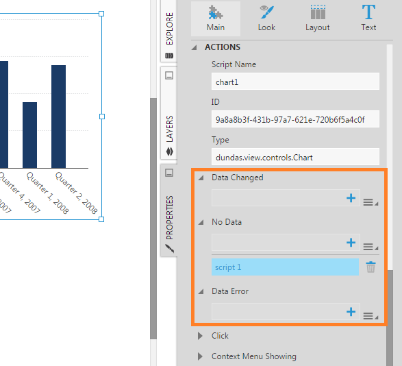 Add a No Data script action