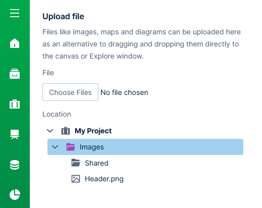 Upload File dialog 