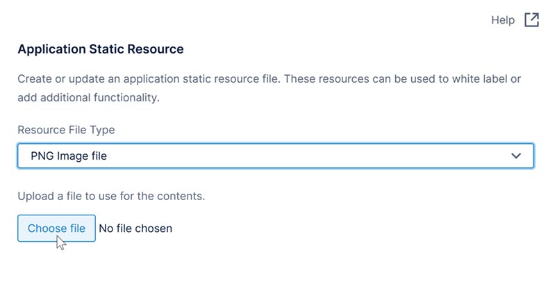 Set the file type and upload