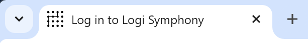 Symphony login page tab