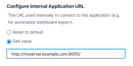 Internal Application URL