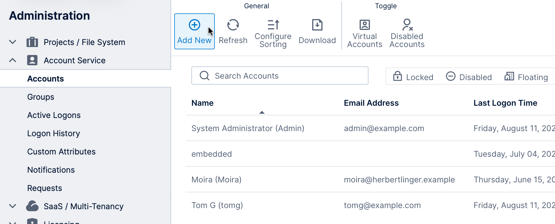 use this work area to make advanced changes to user accounts