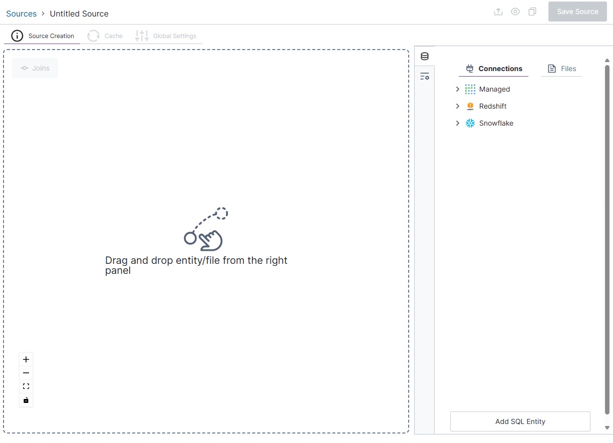 use this work area to name your source and define the data entities that make it up