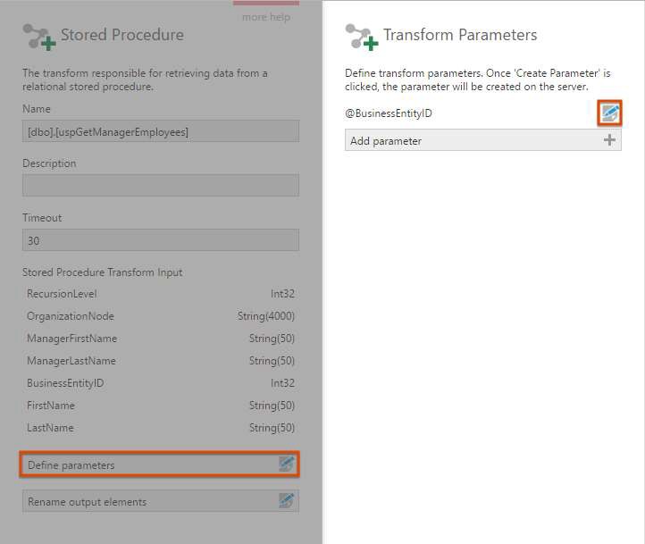 Define parameters