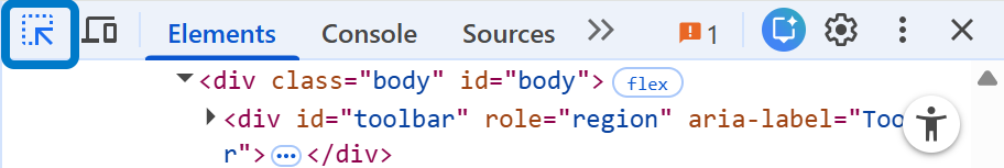 Element inspector