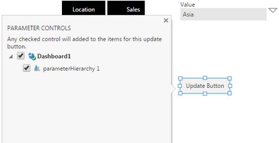 Assign filters to this update button
