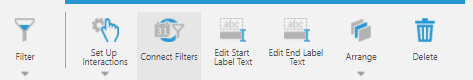 Connect Filters in the toolbar
