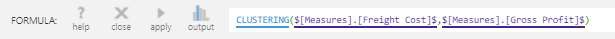 Clustering formula