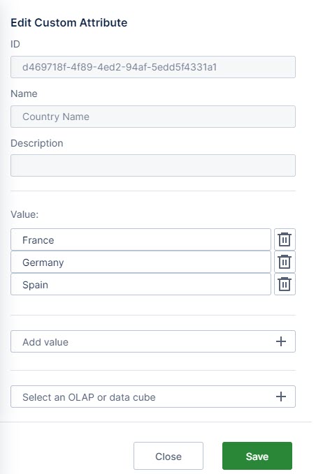 Use this work area add multiple values to this custom attribute