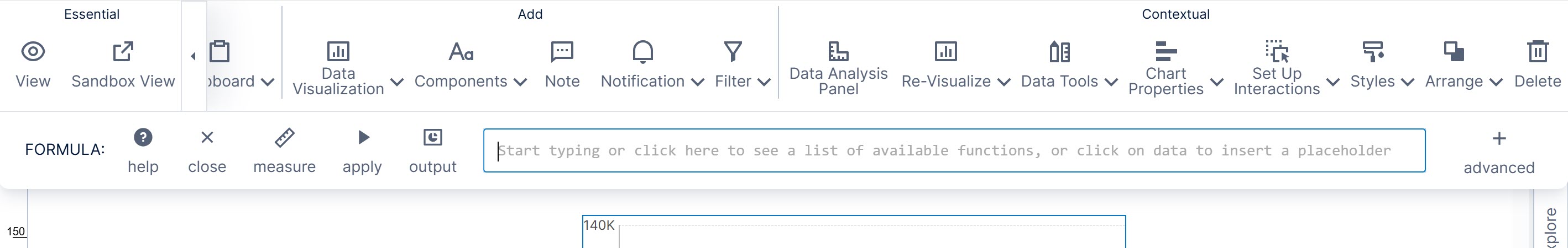 Formula bar appears below the main toolbar 