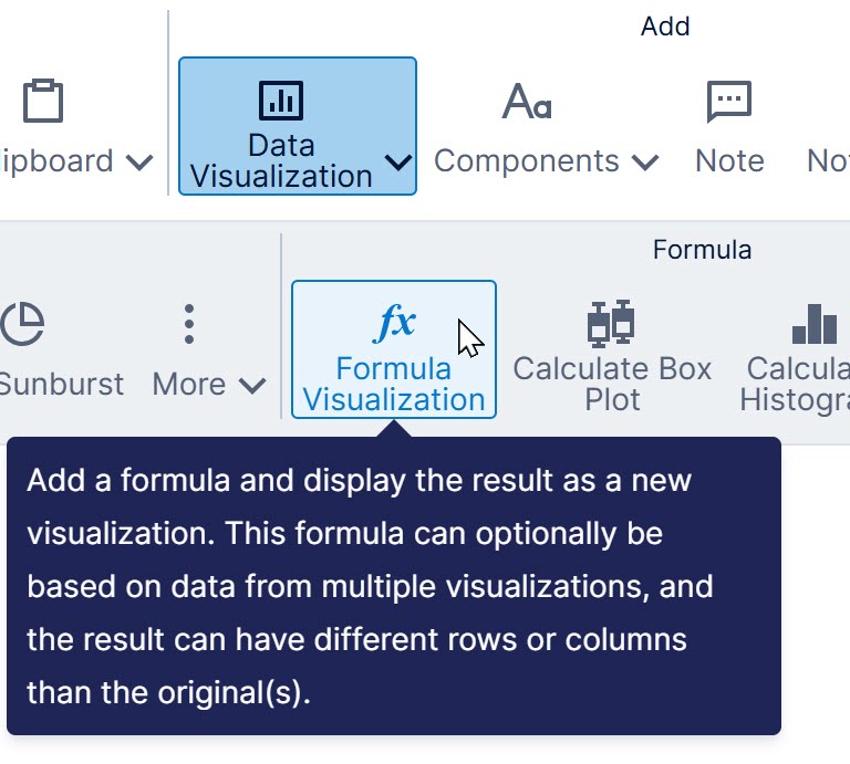 Add a formula visualization