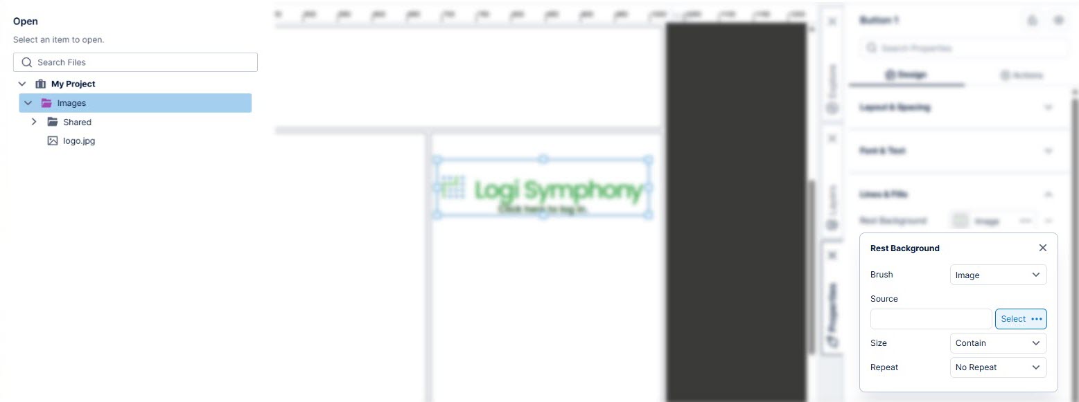 Select an existing image resource